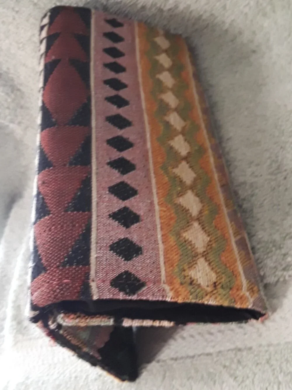Southwestern Woven Fabric Clutch Wallet Aztec Geometric Cash Organizer Envelope